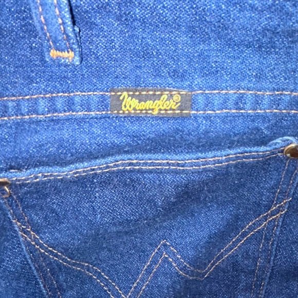 Vintage Wranglers 936DEN regular fit darkish size 35X32 denim jeans - Picture 5 of 6